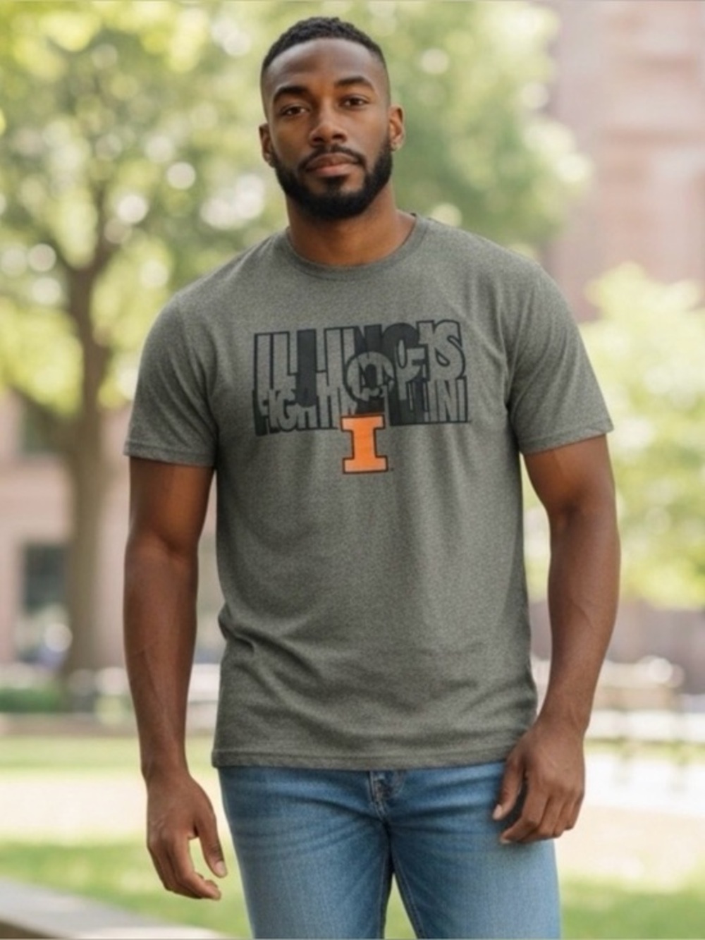 Russell Athletic Illinois Fighting I Tee 3XL 54-56